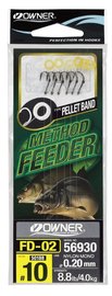 method feeder rig Owner FD-02,hook size14,line 0.20 mm/6pcs/