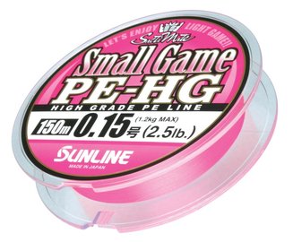 SUNLINE braided line SMALL GAME 150m,5Lbs,0.094 mm