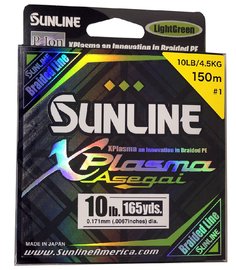 SUNLINE braided line XPlasma Asegai 150m/10 Lbs-LGR