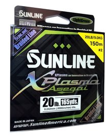 SUNLINE braided line XPlasma Asegai 150m/20 Lbs - LGR