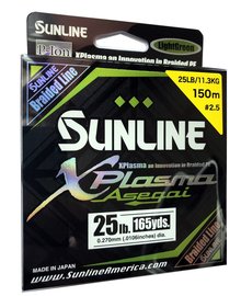 SUNLINE braided line  XPlasma Asegai 150m/25 Lbs - LGR