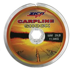 rig braided line ZICO Carpline Shock 25 LB/50 m