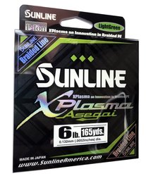 SUNLINE braided line  XPlasma Asegai 150m/6 Lbs - LGR