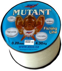 vlasec ZICO-Mutant 0.20/4.3kg 5000m - bílá ryba