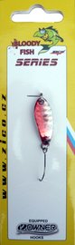 Třpytka ZICO Bloody fish,30 mm,3,8g-červená/stříb.
